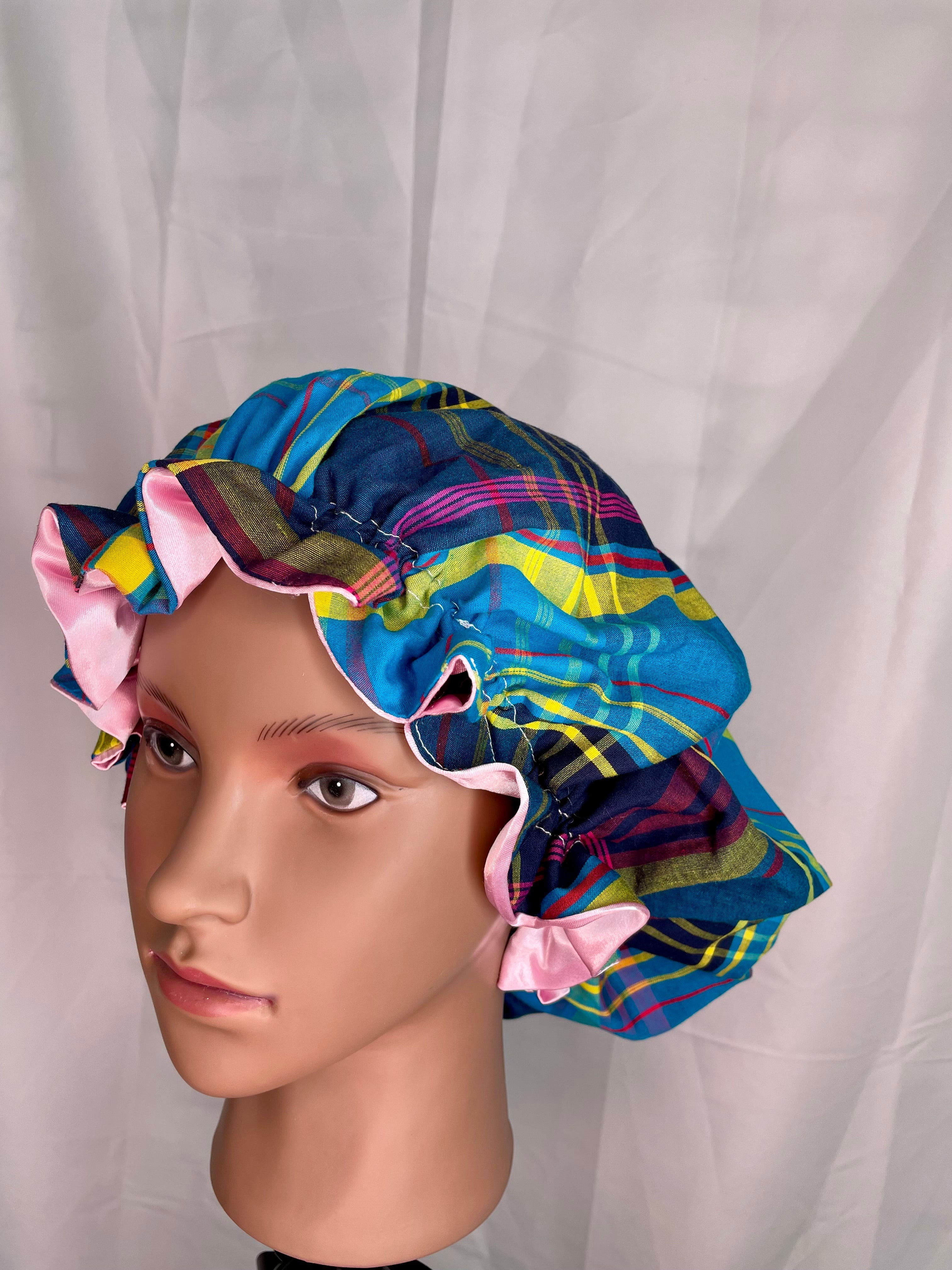 Bonnet en Satin Madras