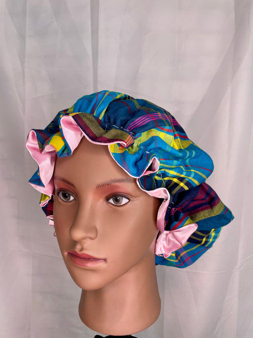 Bonnet en Satin Madras