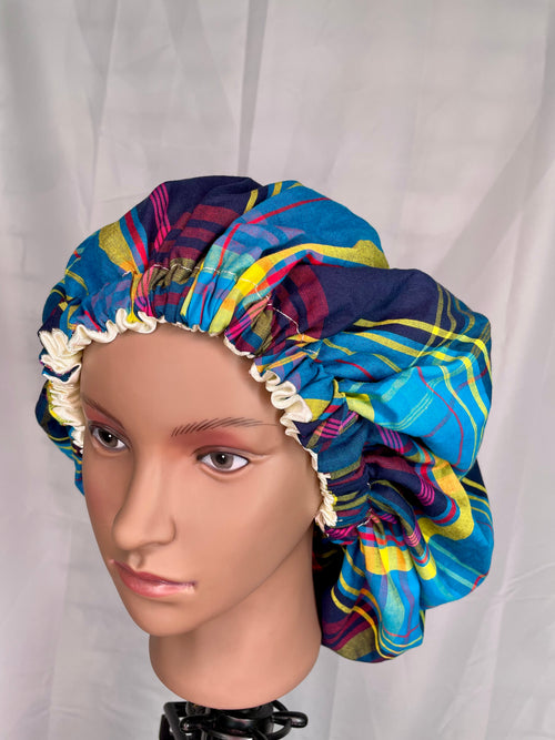 Bonnet en Satin Madras